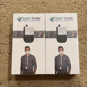 Easy Flow Fresh Air Anywhere Portable Personal Air Purifier (2 New in Plastic)